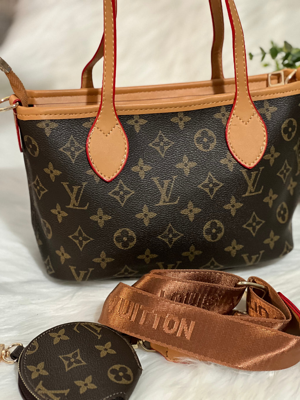 LV crossbody with coin pouch