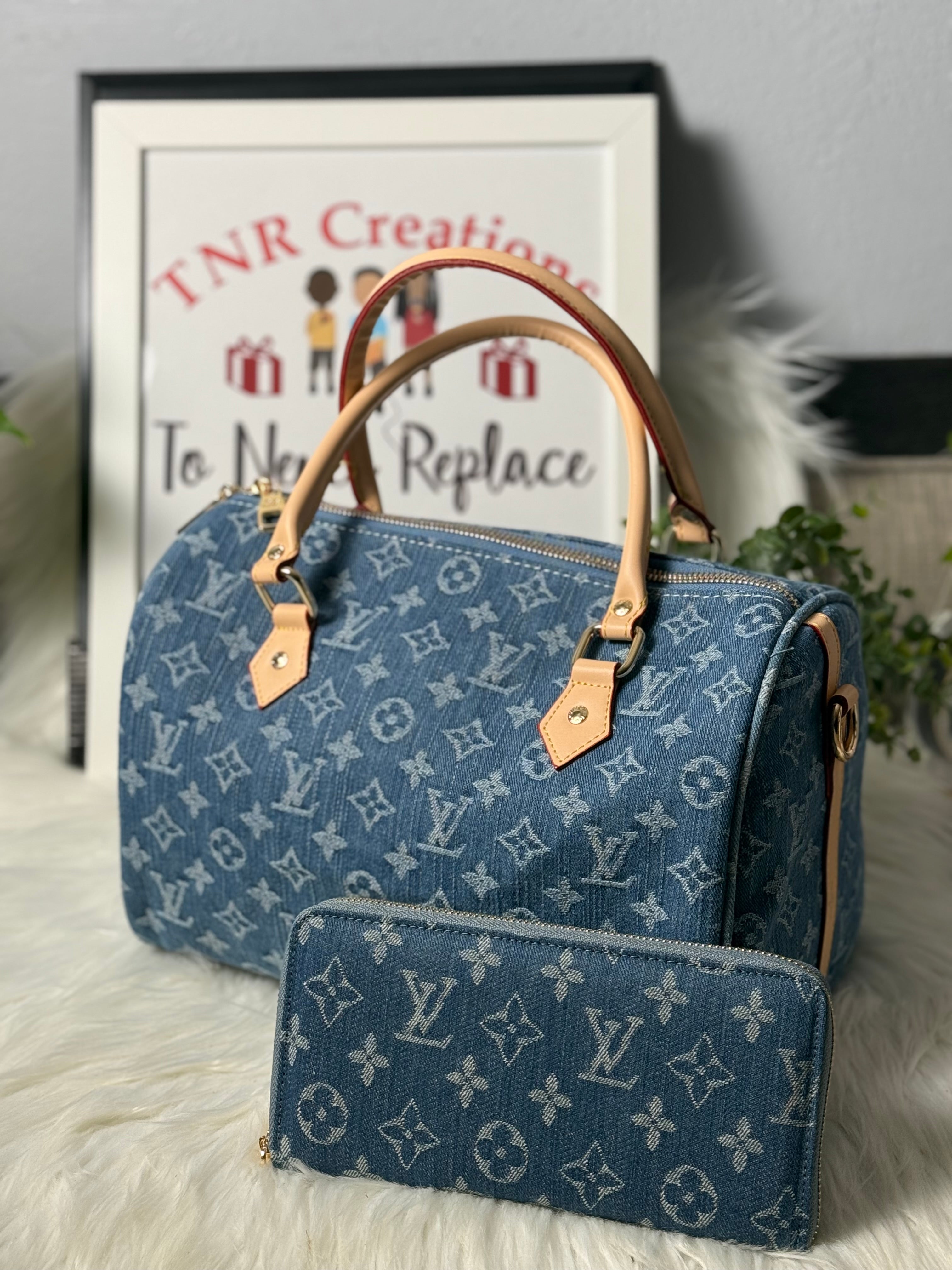 L Denim SPDY Crossbody Set(Limited)