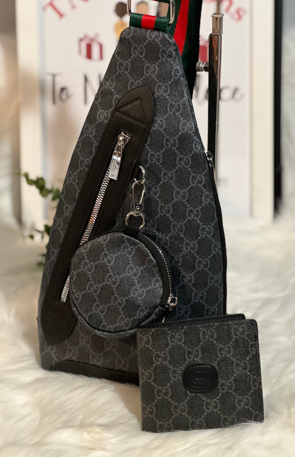 GG set Sling bag with wallet and pouch