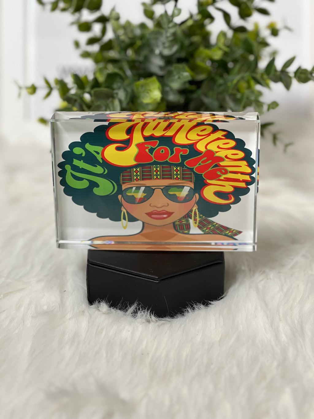 Juneteenth 3d Glass Cube