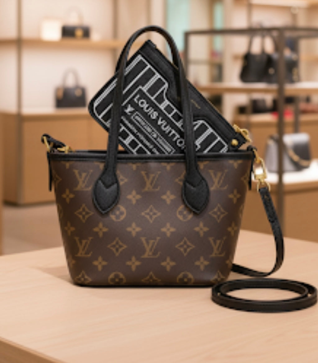 L Crossbody/ Handle (NVFL) with pouch small (Limited)