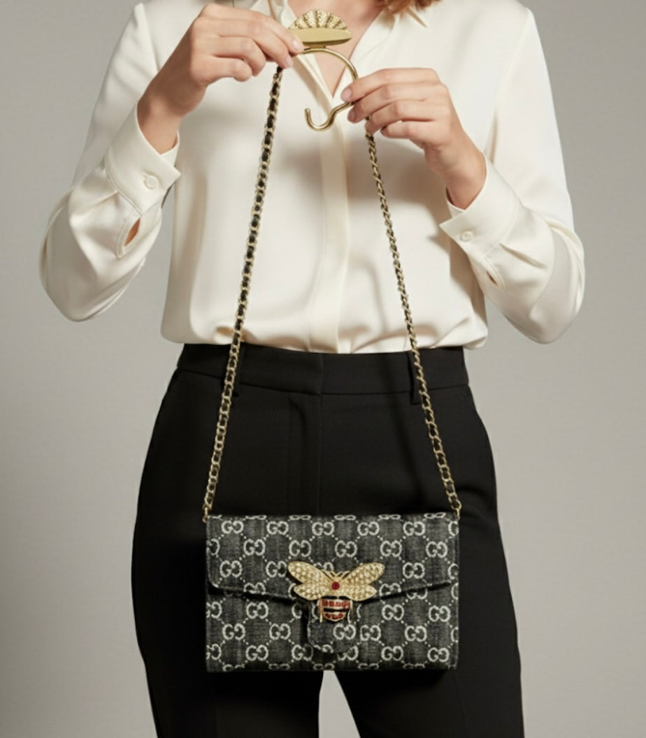 G Denim Crossbody