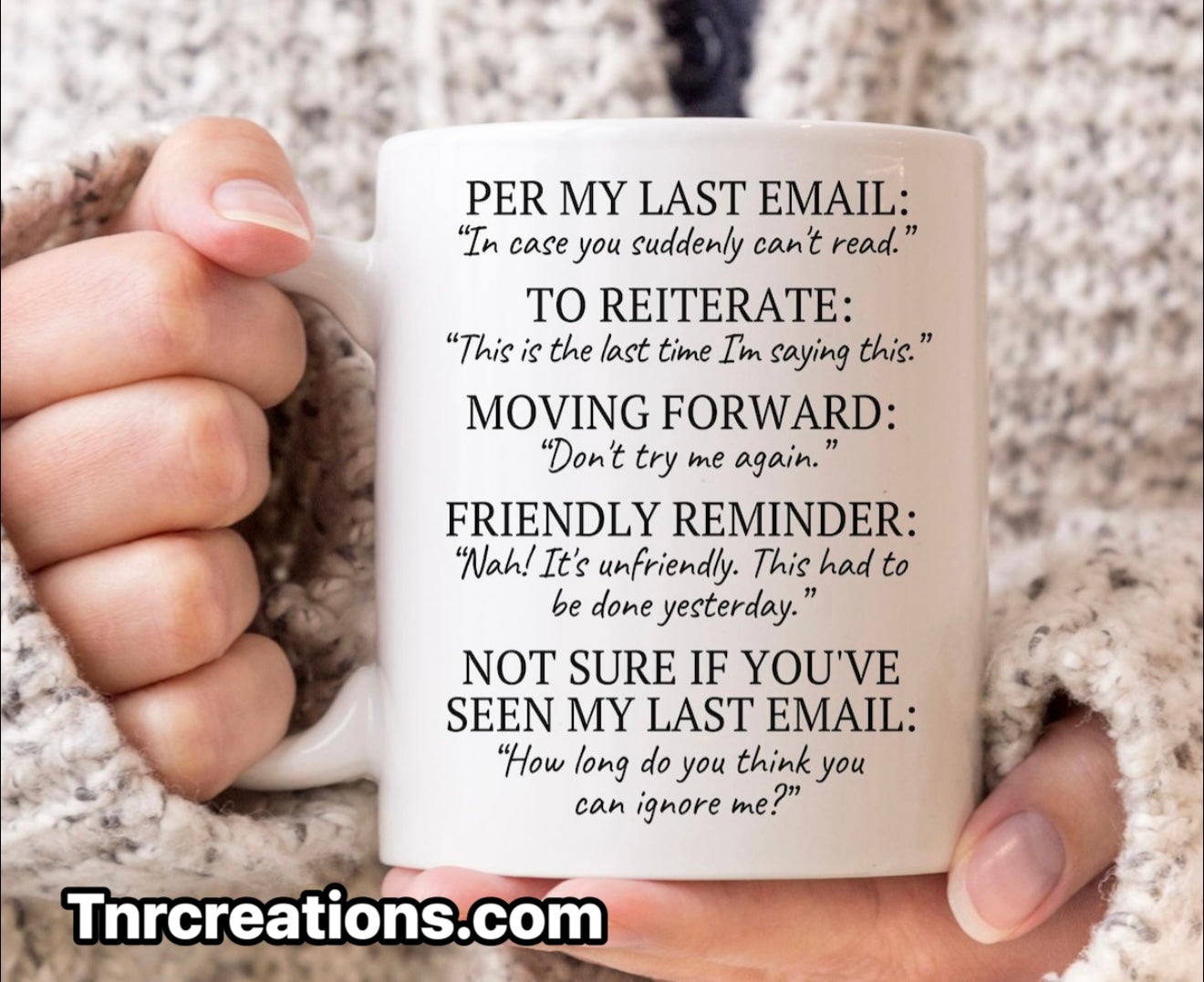 Corporate Email Mug