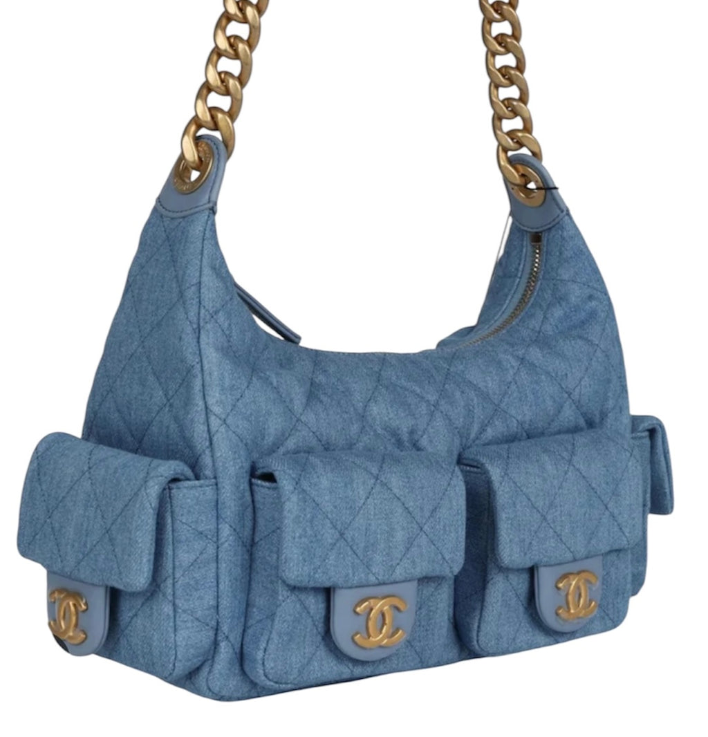 C Denim Shoulder Bag (Limited)