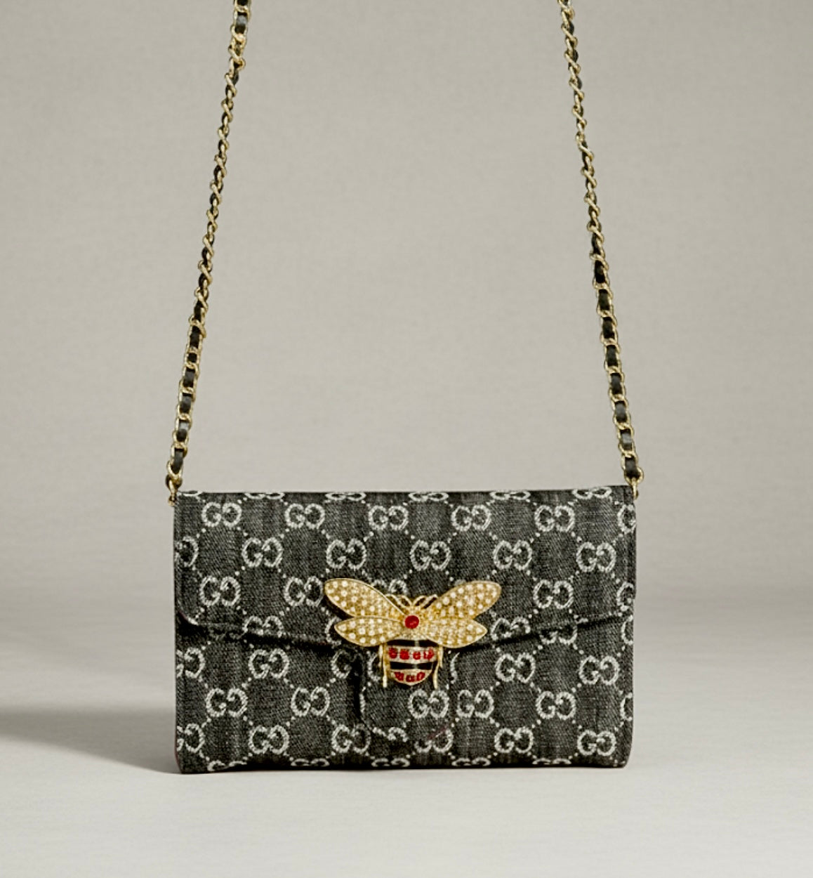 G Denim Crossbody