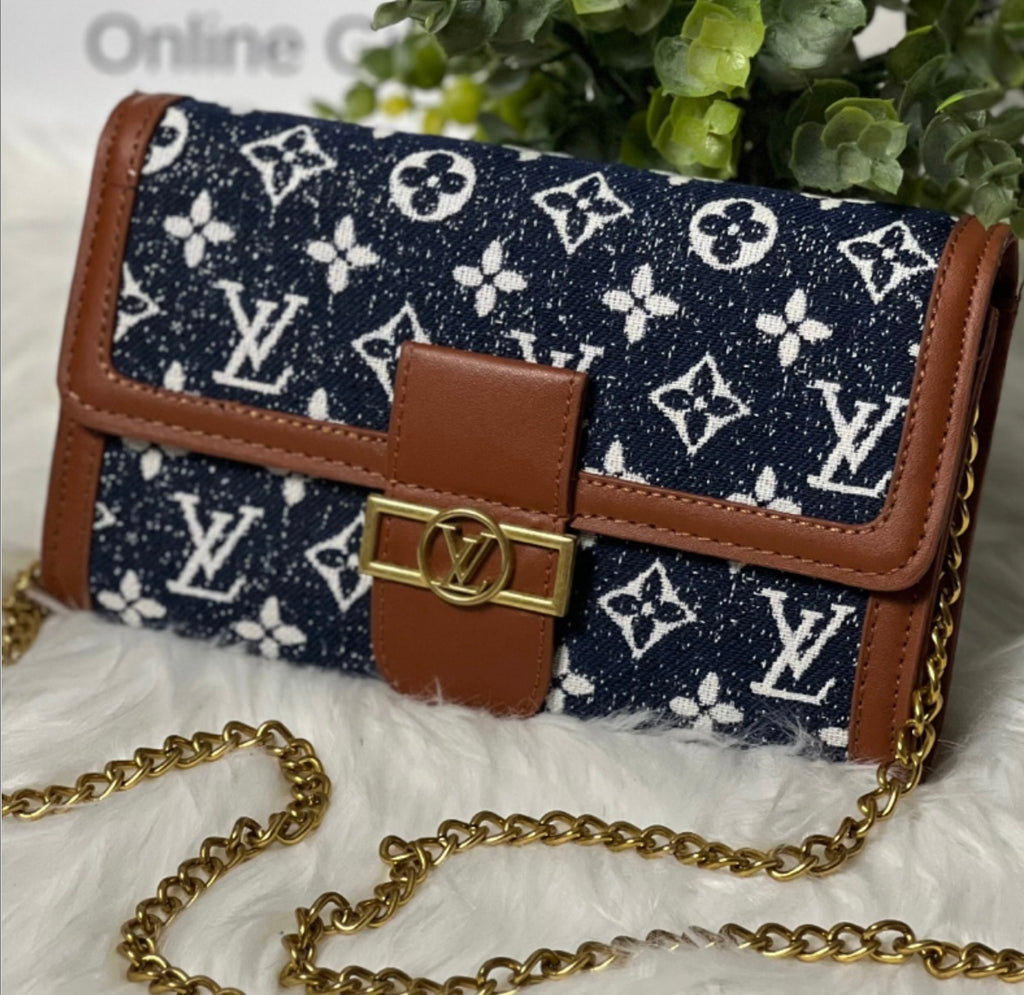 L Denim Crossbody