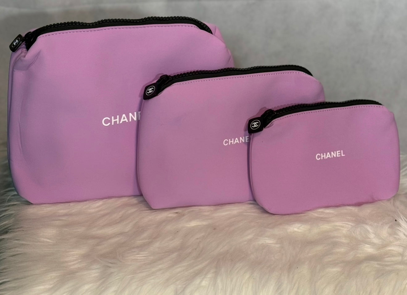 C Neoprene Cosmetic Pouches (set of 3)