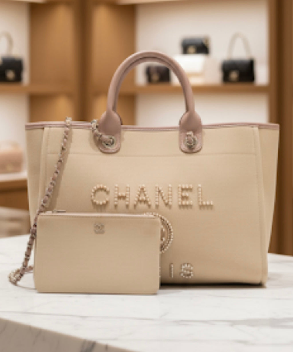 C Tote with Pearls (Limited)