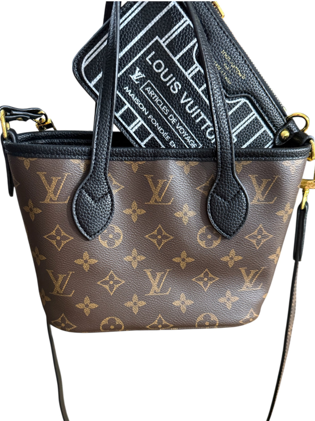 L Crossbody/ Handle (NVFL) with pouch small (Limited)