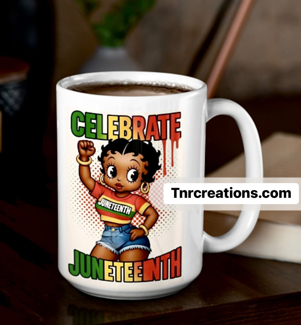 Juneteenth Betty Boop Mug