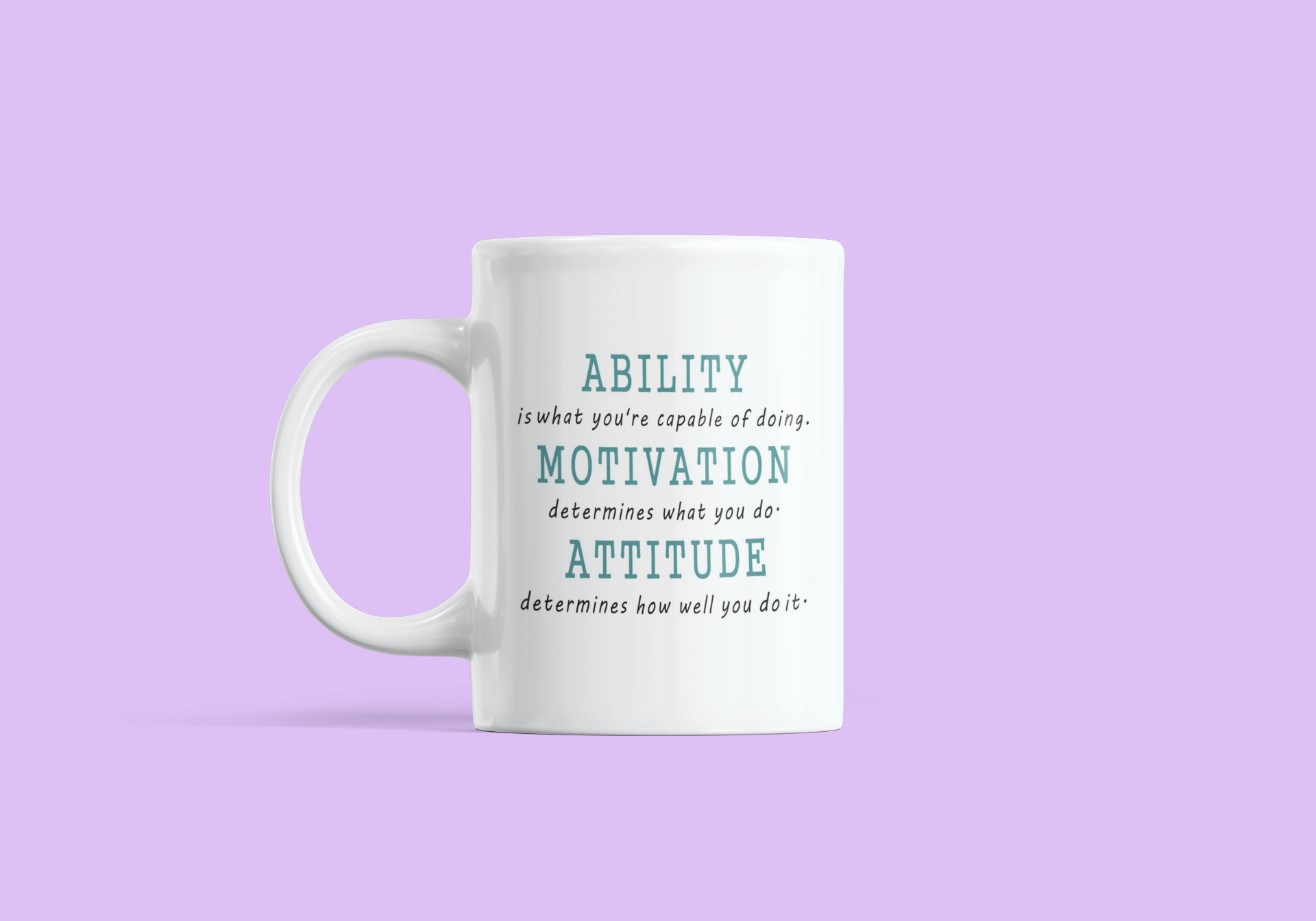 Motivation Mugs/ Can be customized on other side.