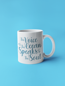 The voice of the ocean mug